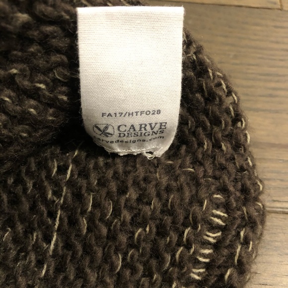 Cozy Carve Designs brown wool blend infinity scarf - Picture 5 of 6